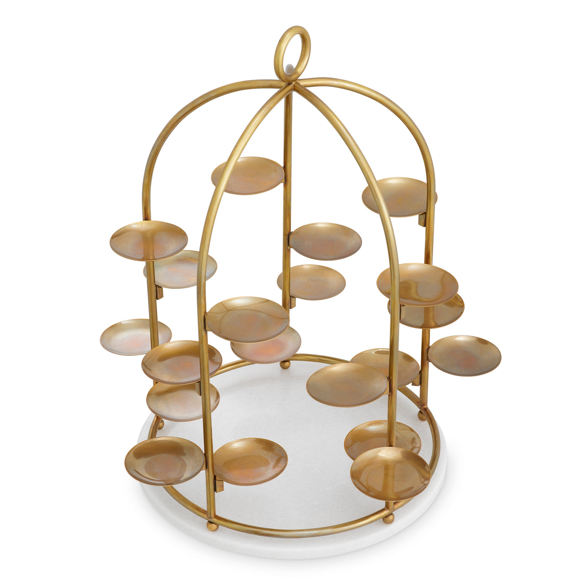 Birdcage-Inspired Brass Cake Stand Alturo | Eichholtzmh.com