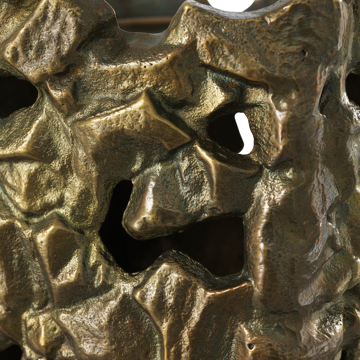 Sculptural Vintage Brass Candle Holder Siracusa | Eichholtzmh.com