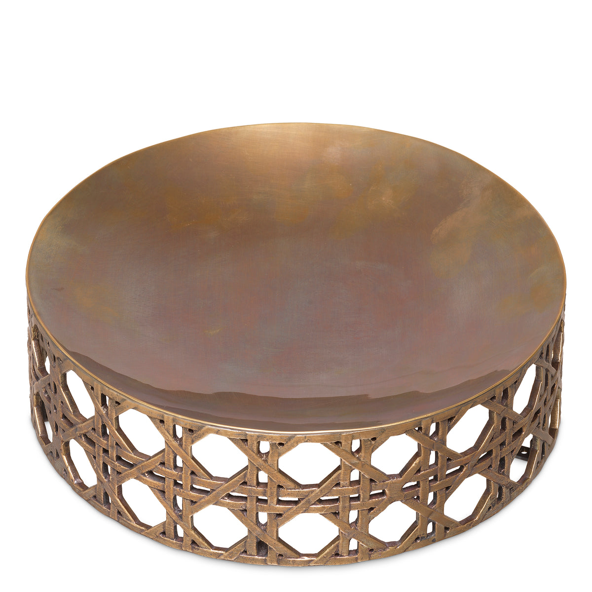 Webbed Vintage Brass Bowl Dameron | Eichholtzmh.com