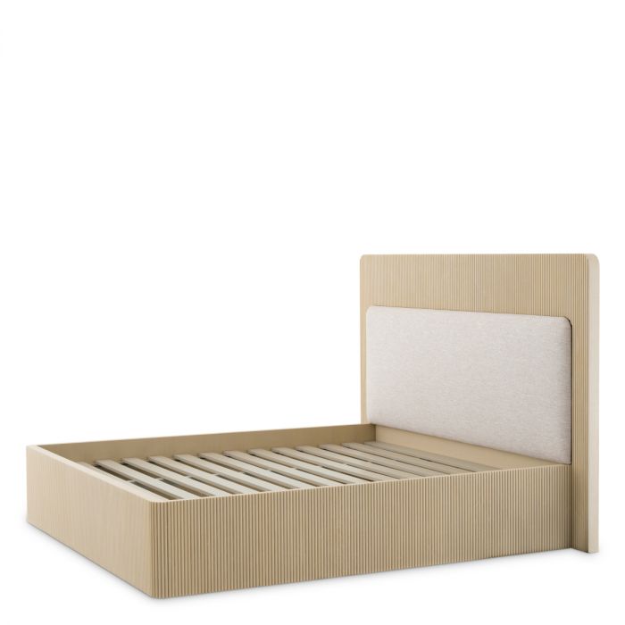 Bed Frame Dimitrios Queen size washed oak veneer durini natural