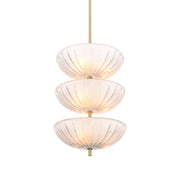Scalloped Frosted Glass Chandelier Maranello | Eichholtzmh.com