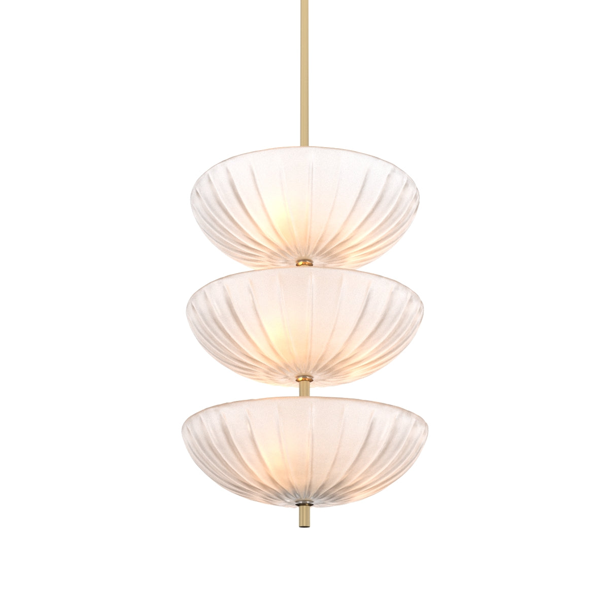Scalloped Frosted Glass Chandelier Maranello | Eichholtzmh.com