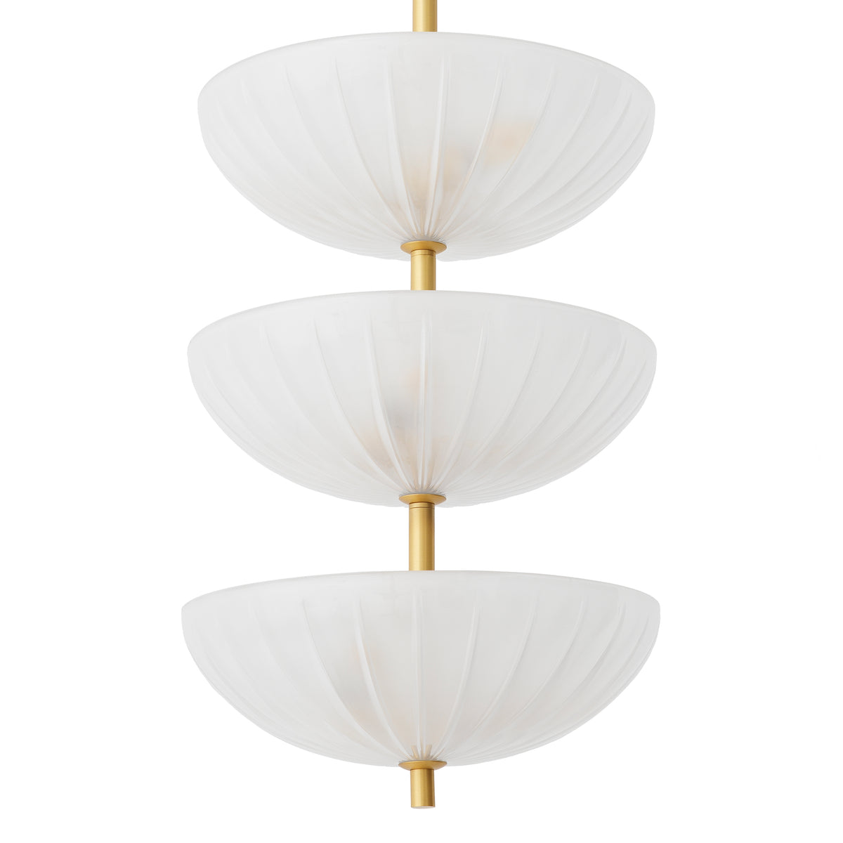 Scalloped Frosted Glass Chandelier Maranello | Eichholtzmh.com