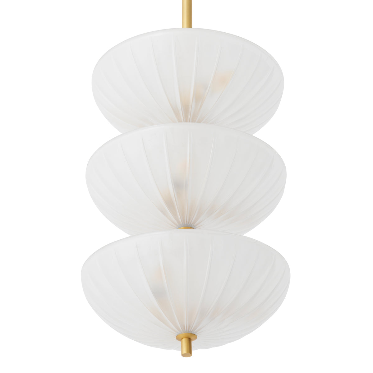 Scalloped Frosted Glass Chandelier Maranello | Eichholtzmh.com