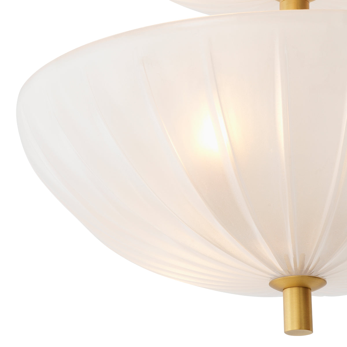Scalloped Frosted Glass Chandelier Maranello | Eichholtzmh.com