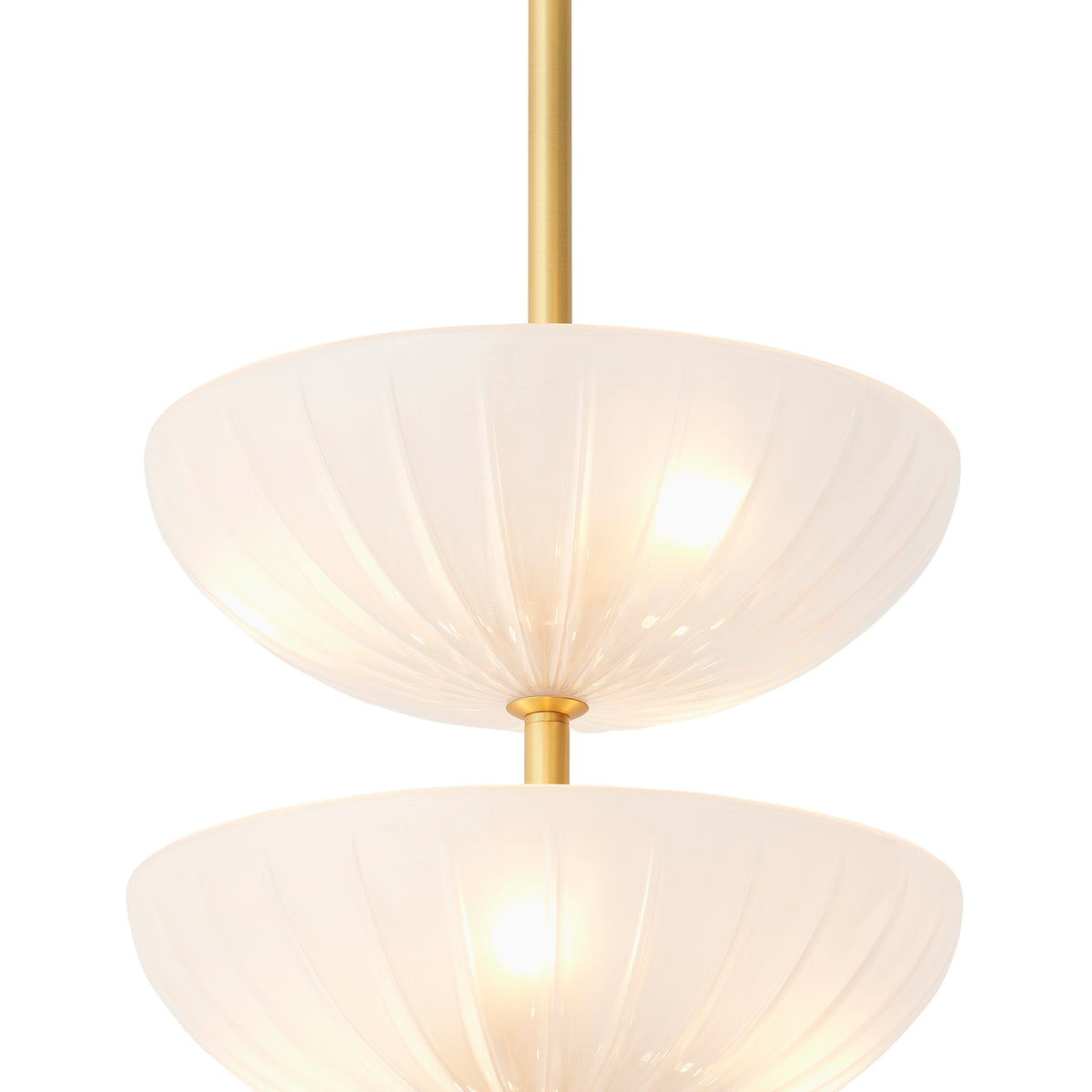 Scalloped Frosted Glass Chandelier Maranello | Eichholtzmh.com