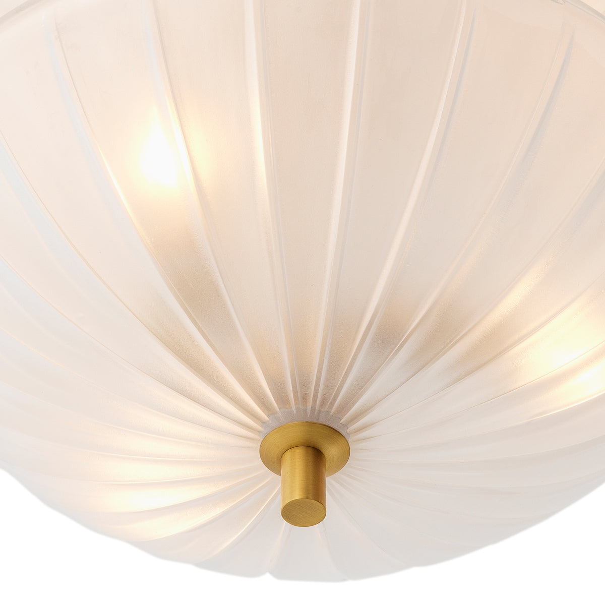 Scalloped Frosted Glass Chandelier Maranello | Eichholtzmh.com