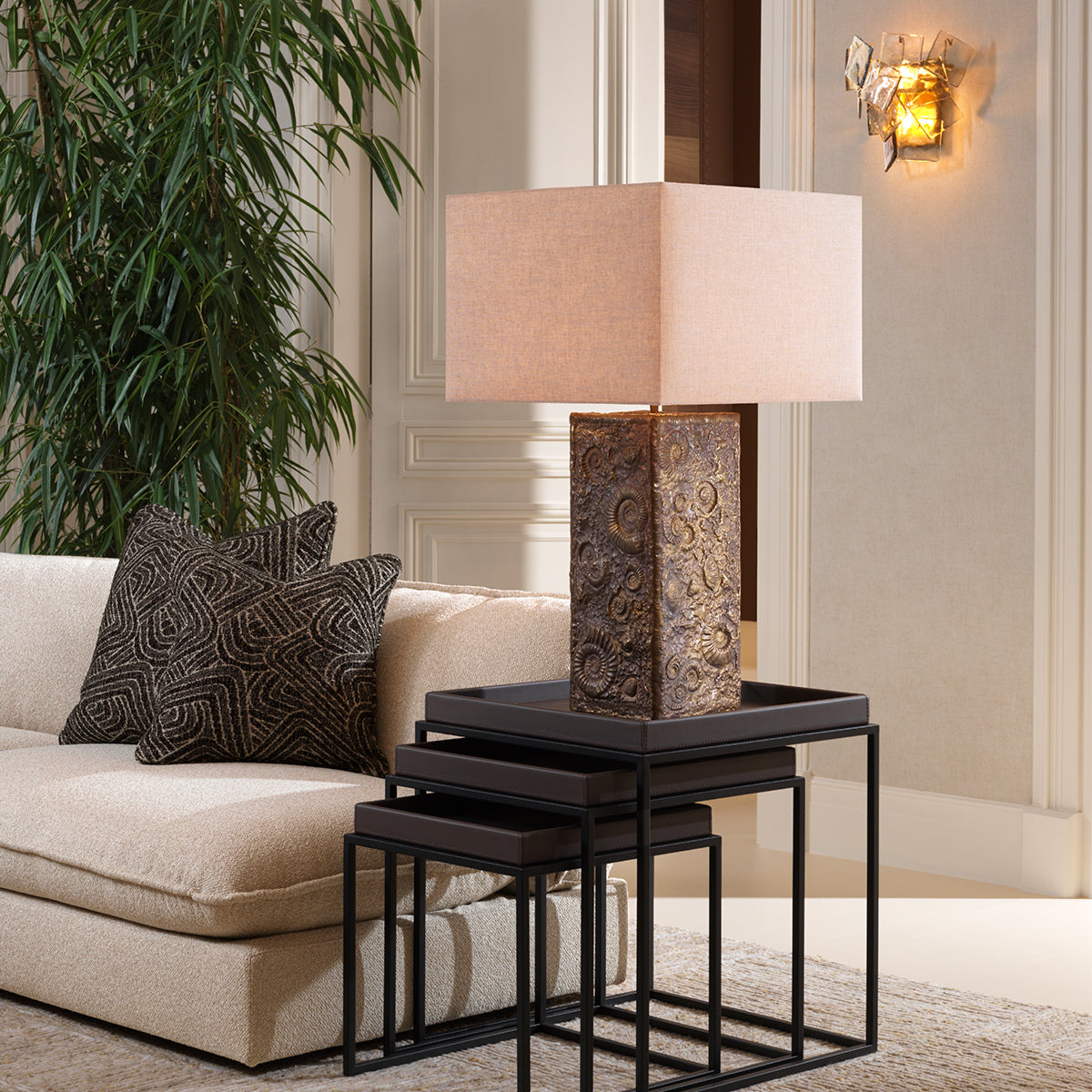 Smoked Glass Wall Lamp Biltmore | Eichholtzmh.com