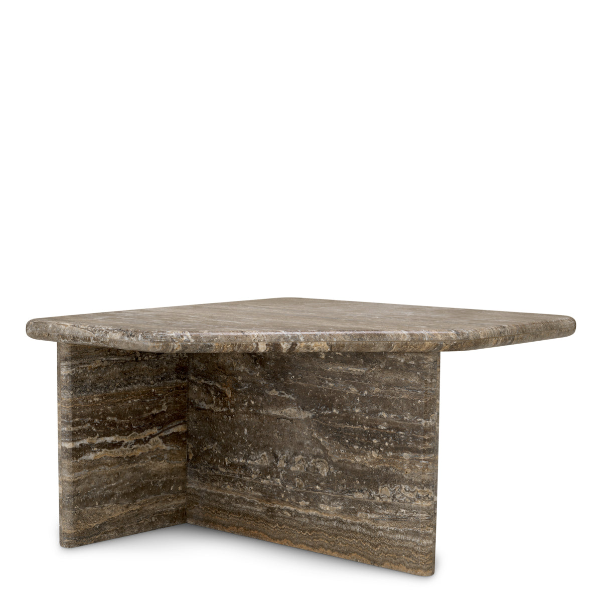 Silver Travertine Coffee Table Ciro | Eichholtzmh.com