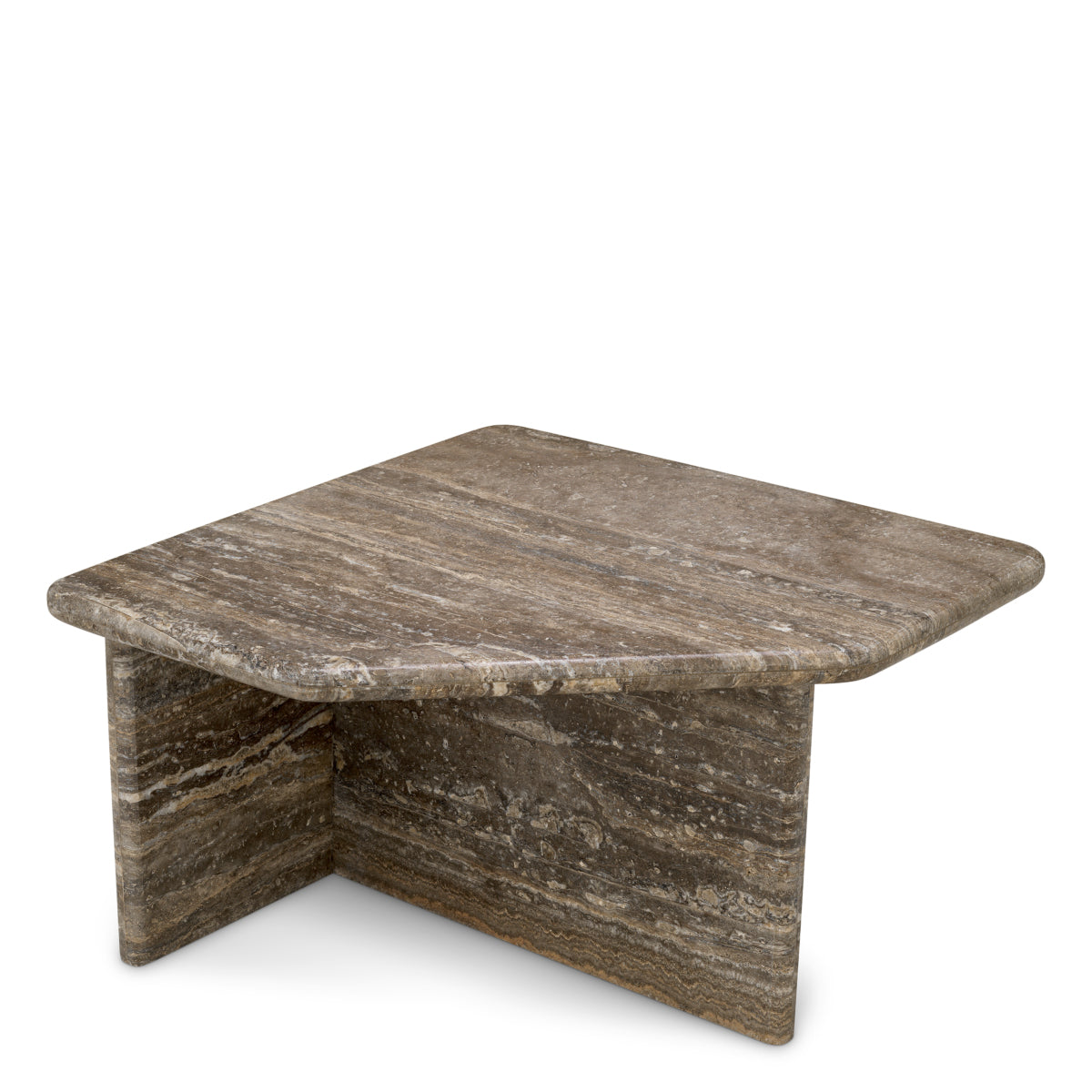 Silver Travertine Coffee Table Ciro | Eichholtzmh.com