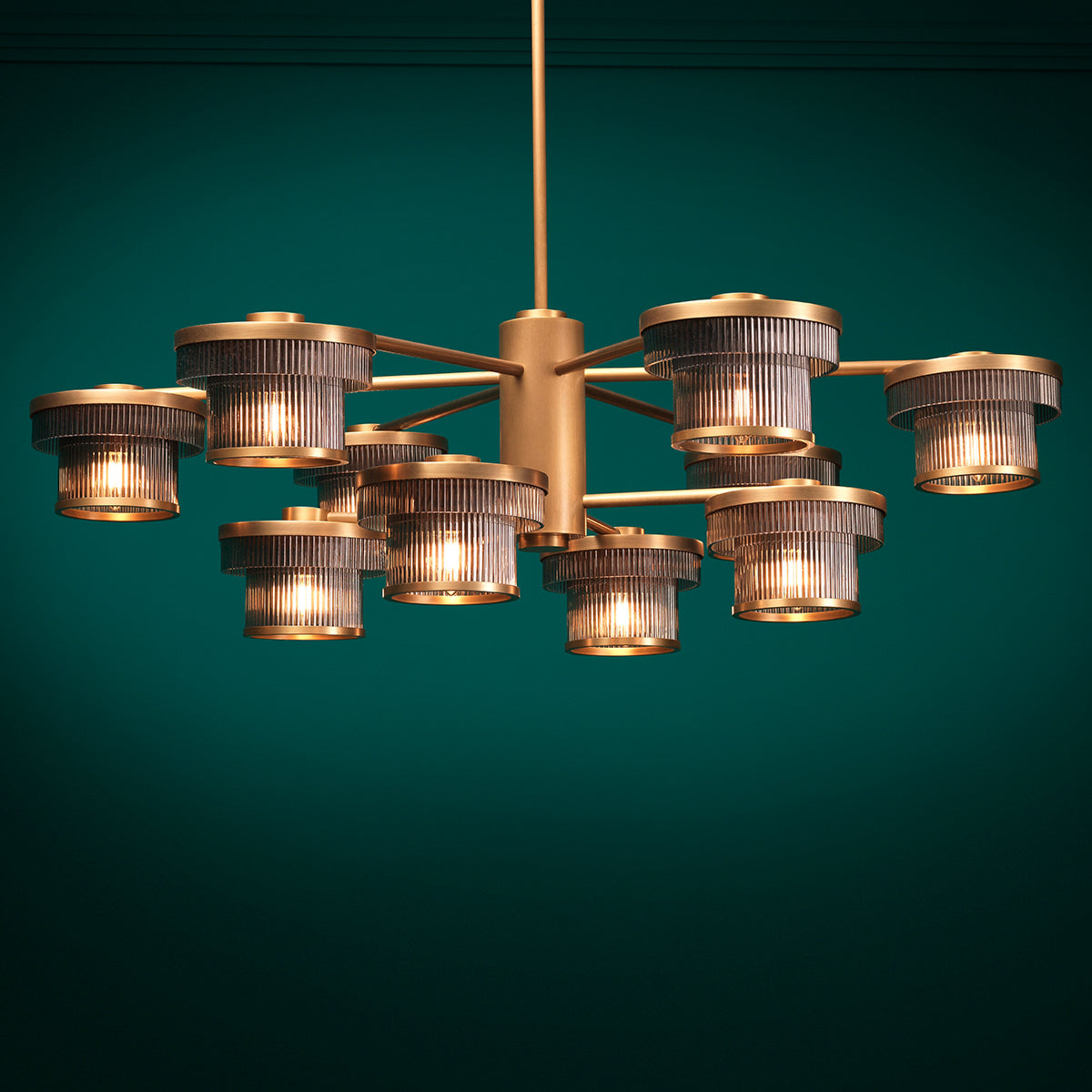 Ribbed Glass Chandelier Andromeda | Eichholtzmh.com