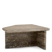 Silver Travertine Coffee Table Ciro | Eichholtzmh.com