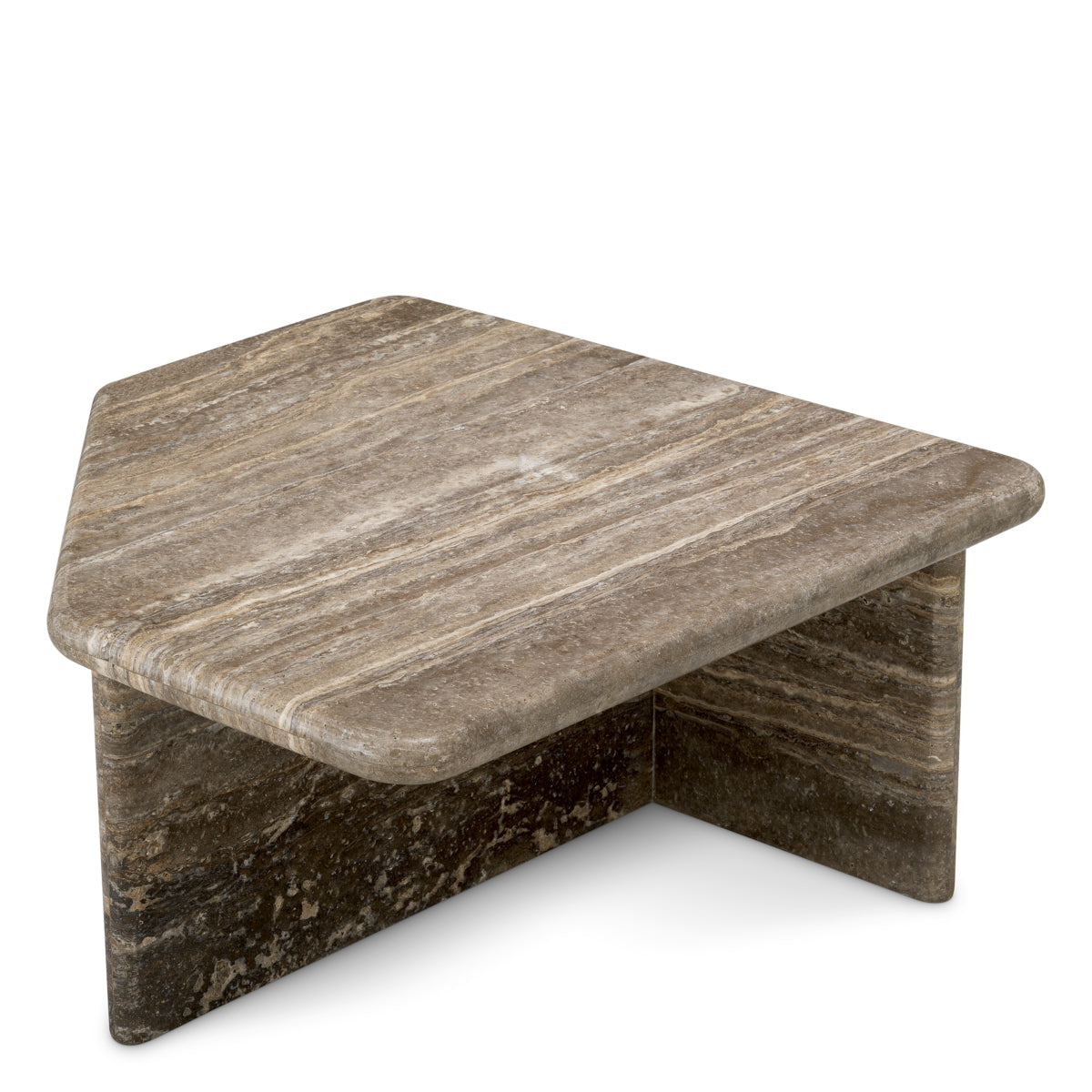 Silver Travertine Coffee Table Ciro | Eichholtzmh.com
