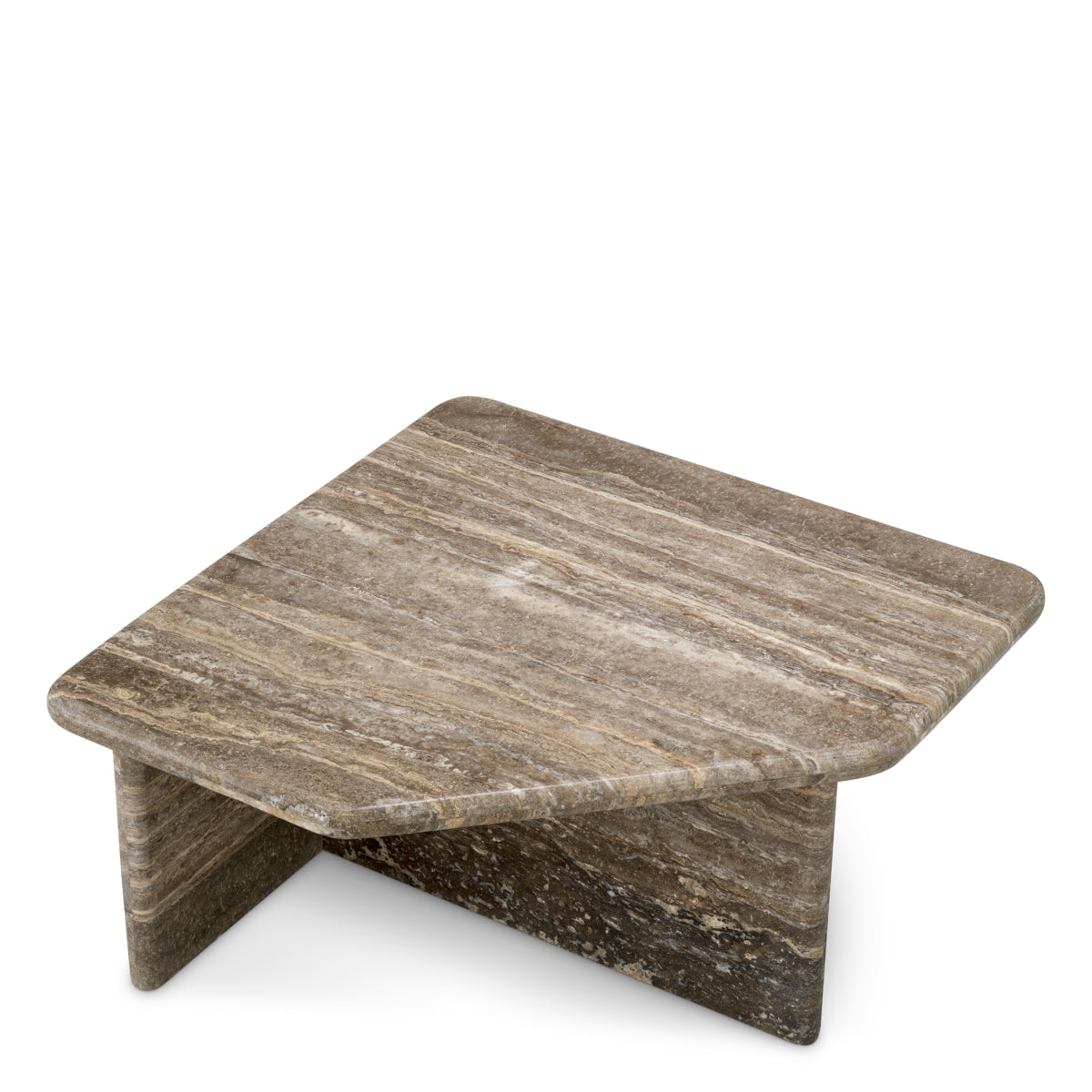 Silver Travertine Coffee Table Ciro | Eichholtzmh.com