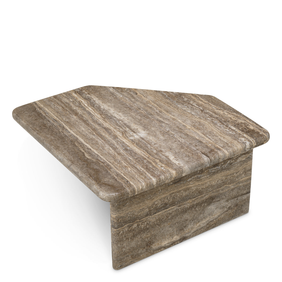 Silver Travertine Coffee Table Ciro | Eichholtzmh.com
