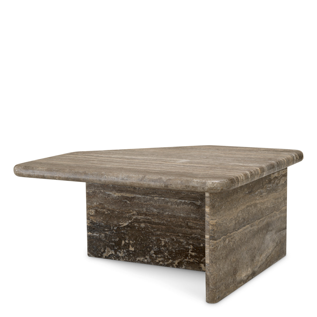 Silver Travertine Coffee Table Ciro | Eichholtzmh.com