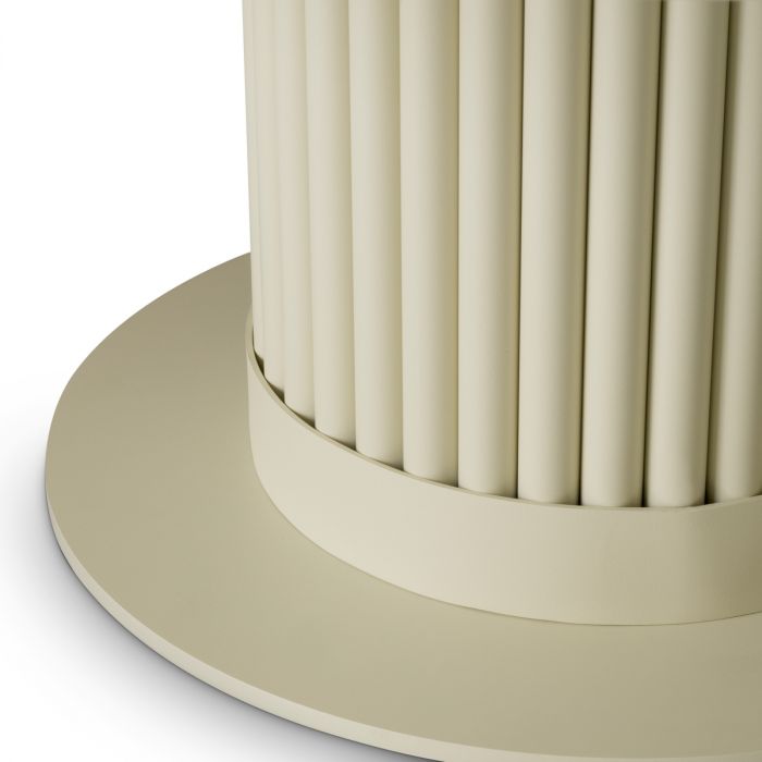 Outdoor Coffee Table Volterra Round sand finish cream ceramic