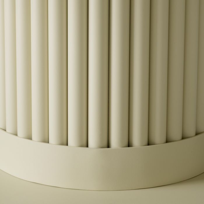 Outdoor Coffee Table Volterra Round sand finish cream ceramic