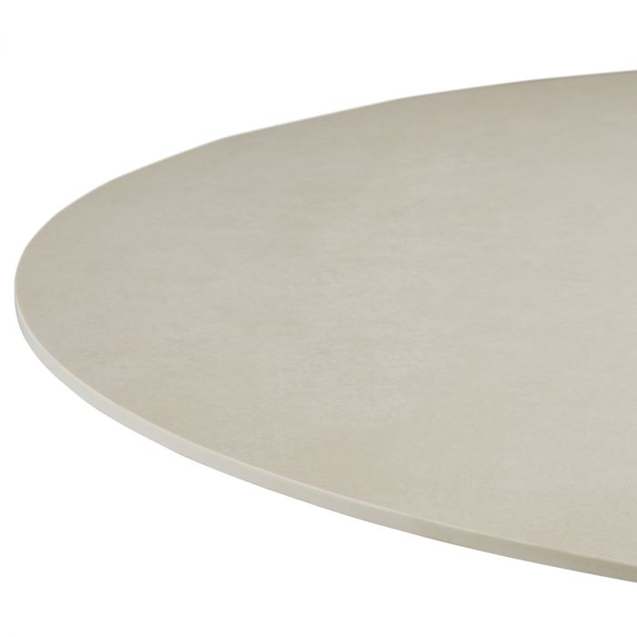 Outdoor Coffee Table Volterra Round sand finish cream ceramic