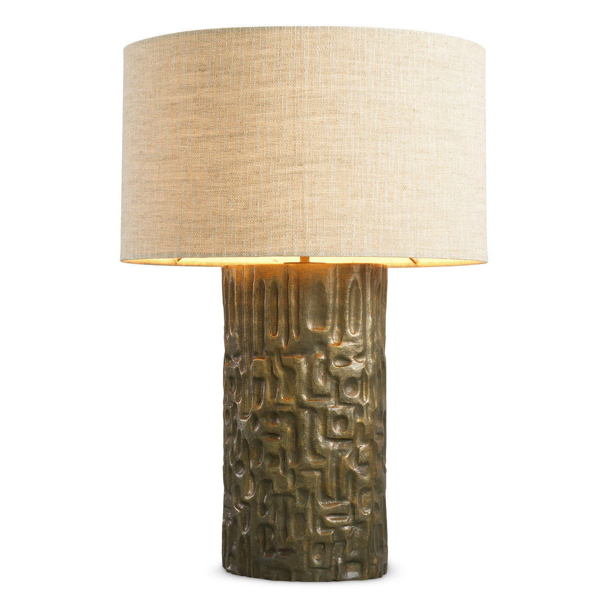 Textured Vintage Brass Table Lamp Sedona | Eichholtzmh.com