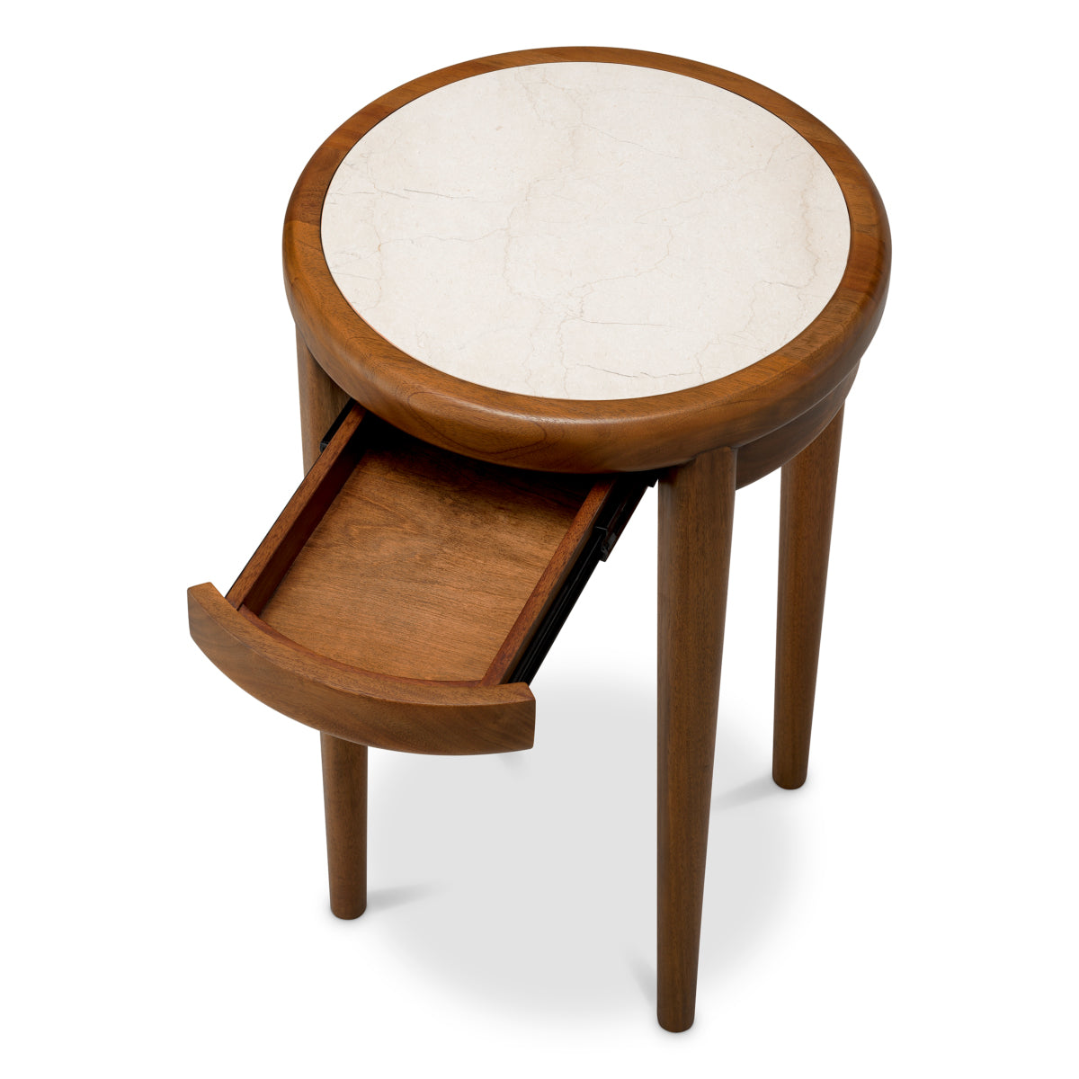 Beige Marble Side Table Hensley | Eichholtzmh.com