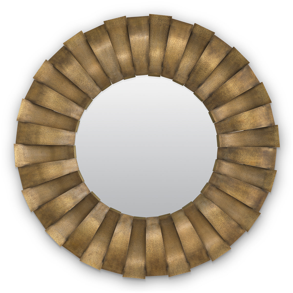 Vintage Brass Round Mirror Thatcher | Eichholtzmh.com