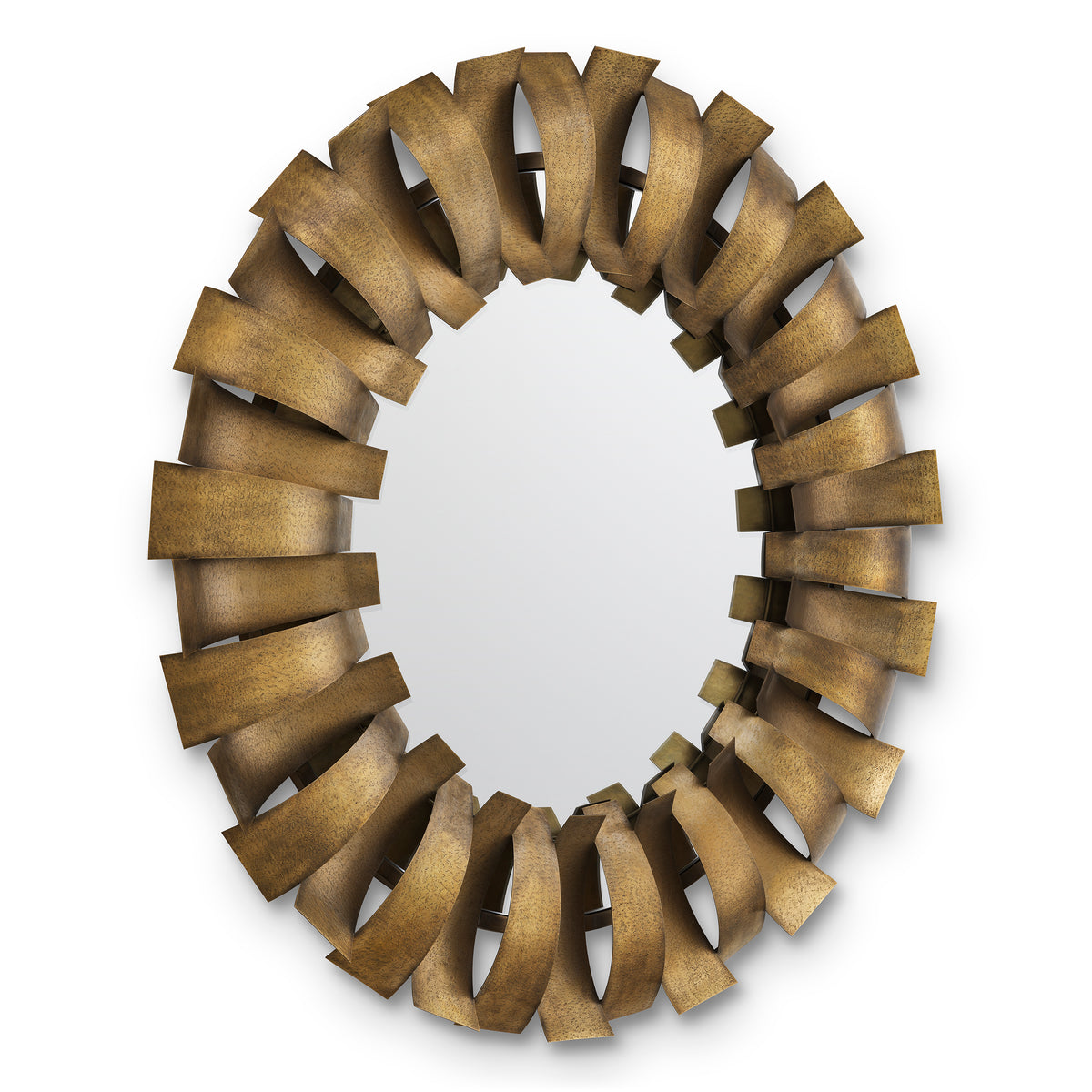 Vintage Brass Round Mirror Thatcher | Eichholtzmh.com