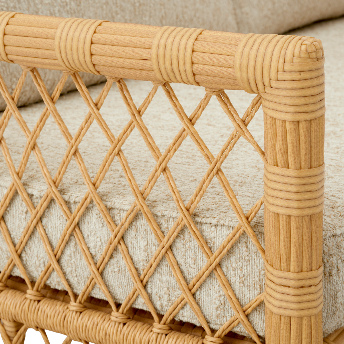 Faux Rattan Outdoor Sofa Riverton | Eichholtz Manhattan