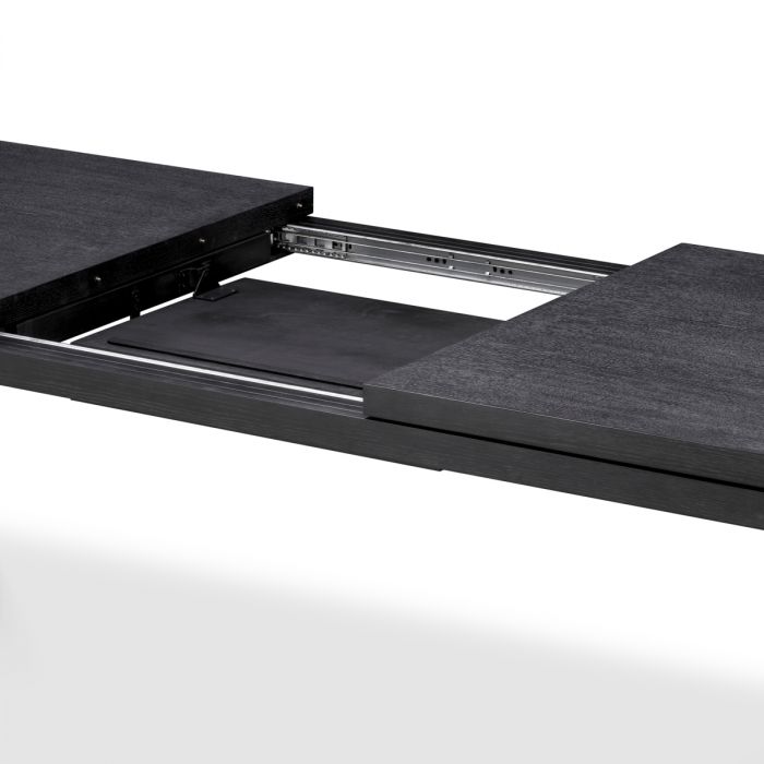 Extendable Dining Table Atelier L charcoal grey oak veneer