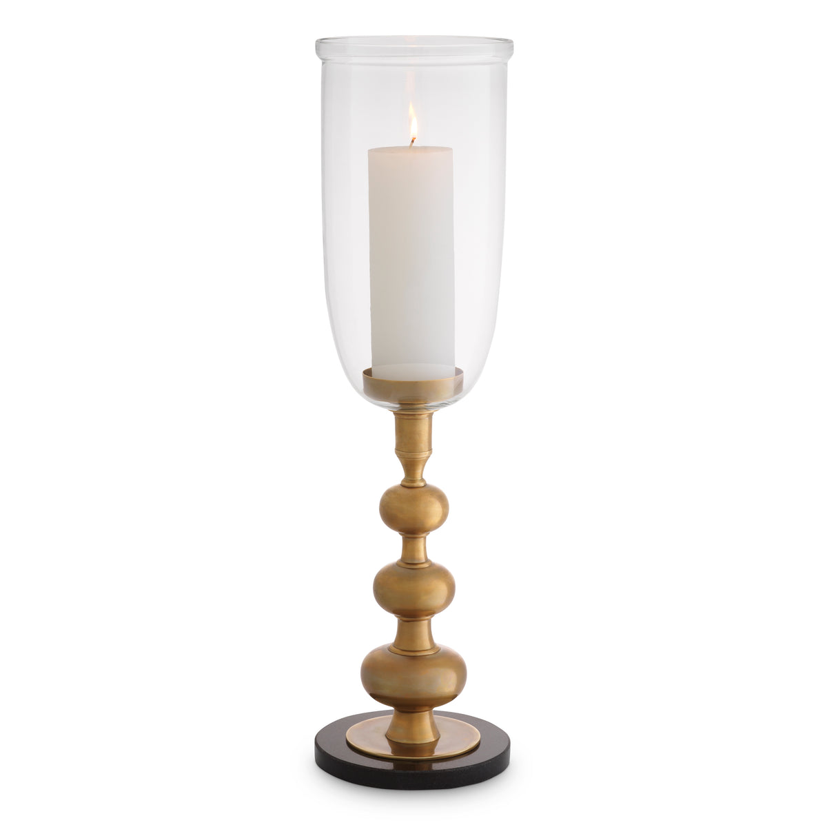 Clear Glass Pedestal Hurricane Ashbourne | Eichholtzmh.com