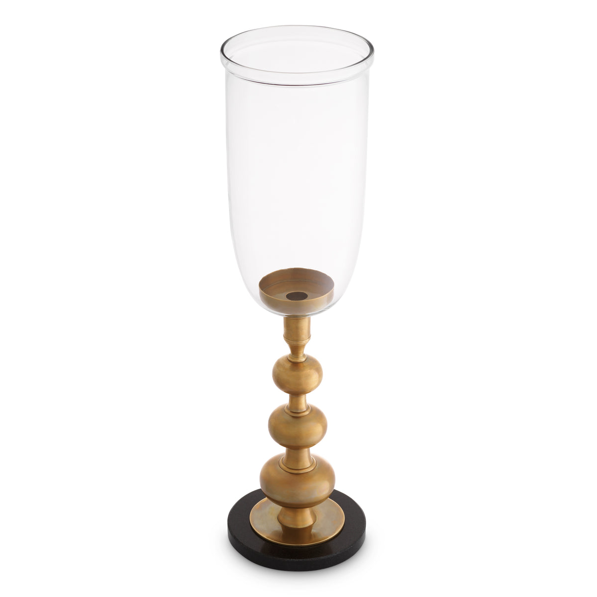 Clear Glass Pedestal Hurricane Ashbourne | Eichholtzmh.com