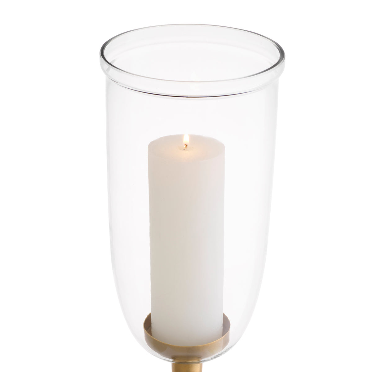 Clear Glass Pedestal Hurricane Ashbourne | Eichholtzmh.com