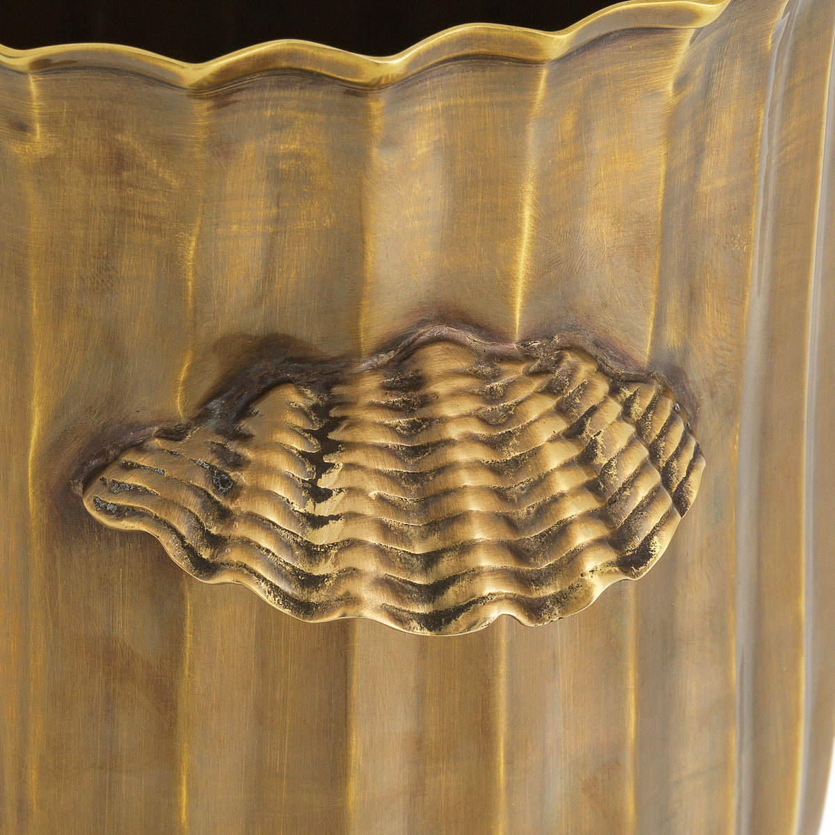 Fluted Aluminum Wine Cooler Sutera | Eichholtzmh.com
