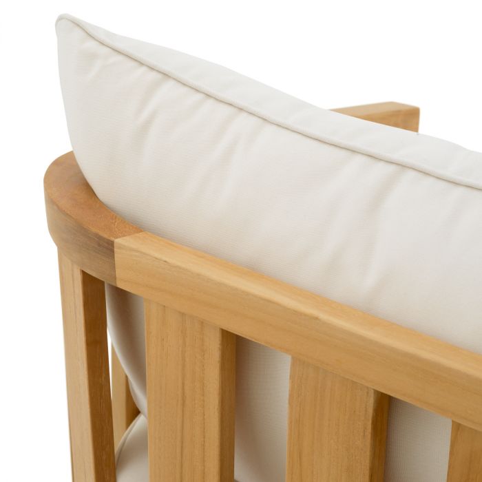 Outdoor Chair Aruba natural teak incl sunbrella canvas cushions