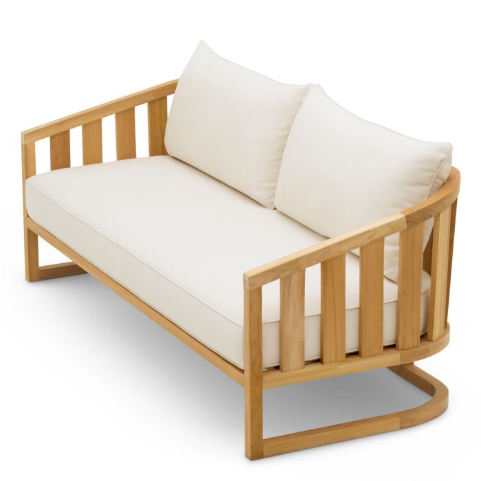 Outdoor Sofa Aruba natural teak incl sunbrella canvas cushions