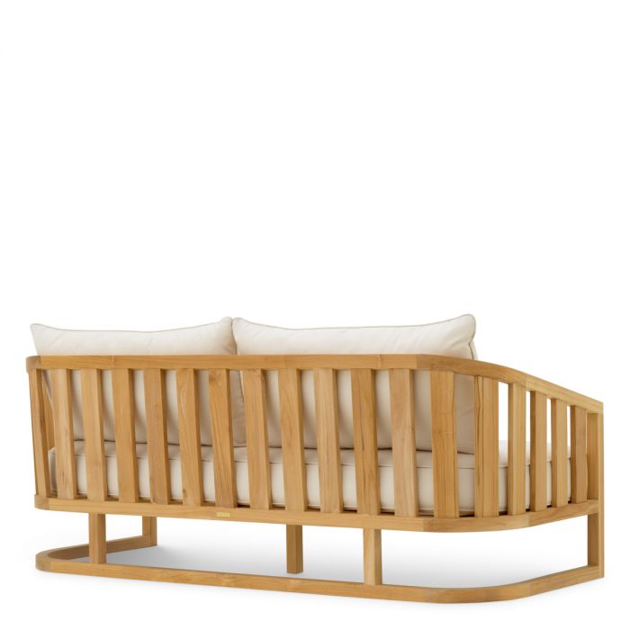 Outdoor Sofa Aruba natural teak incl sunbrella canvas cushions