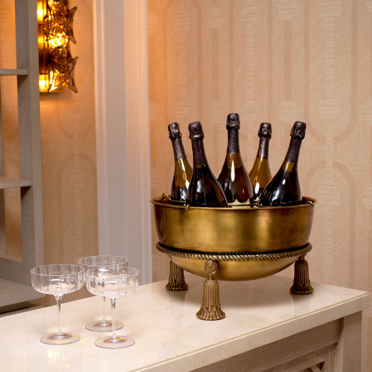 Brass Champagne Cooler Tassel | Eichholtzmh.com