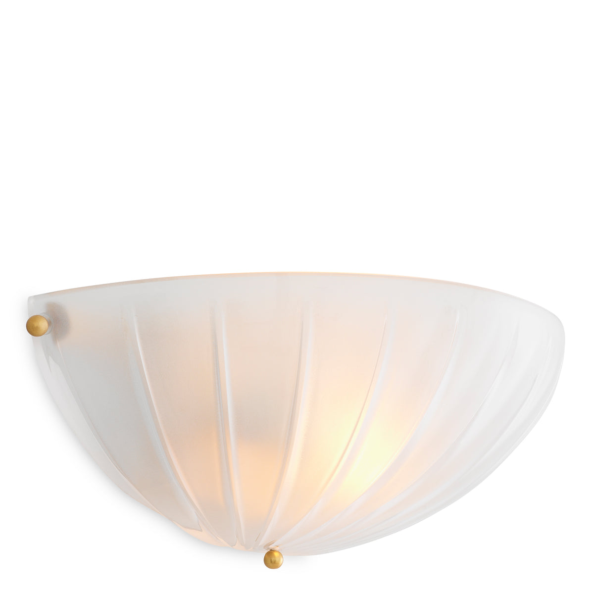 Scalloped Frosted Glass Wall Lamp Maranello | Eichholtzmh.com