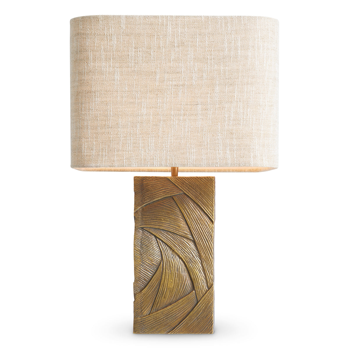 Patterned Vintage Brass Table Lamp Bandol | Eichholtzmh.com