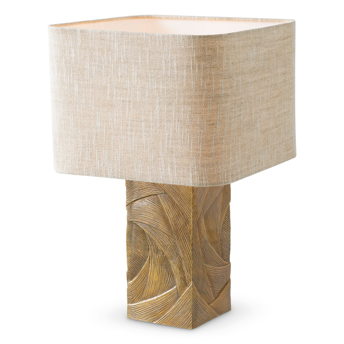 Patterned Vintage Brass Table Lamp Bandol | Eichholtzmh.com