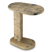 Cream Leather Side Table Manuel | Eichholtzmh.com