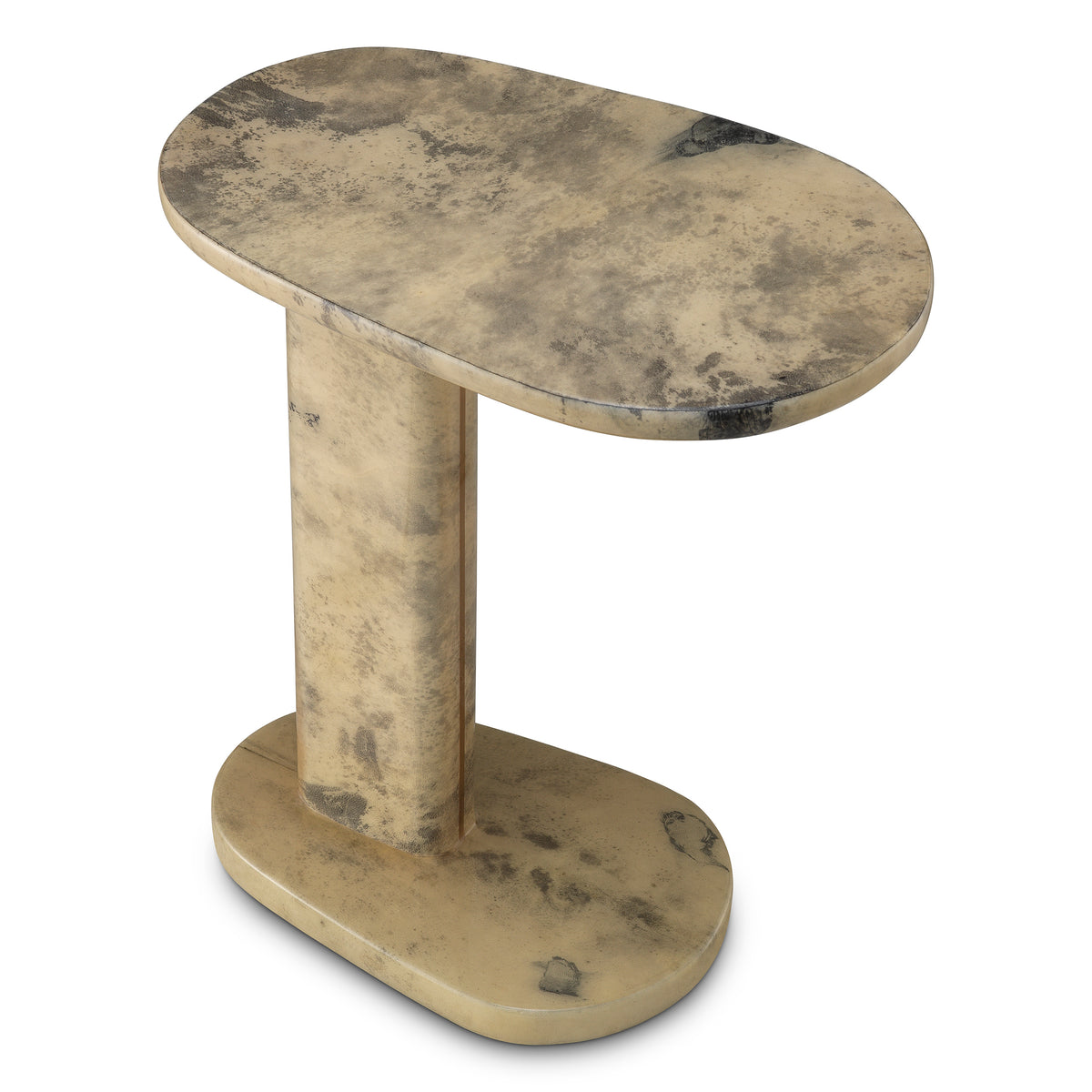 Cream Leather Side Table Manuel | Eichholtzmh.com