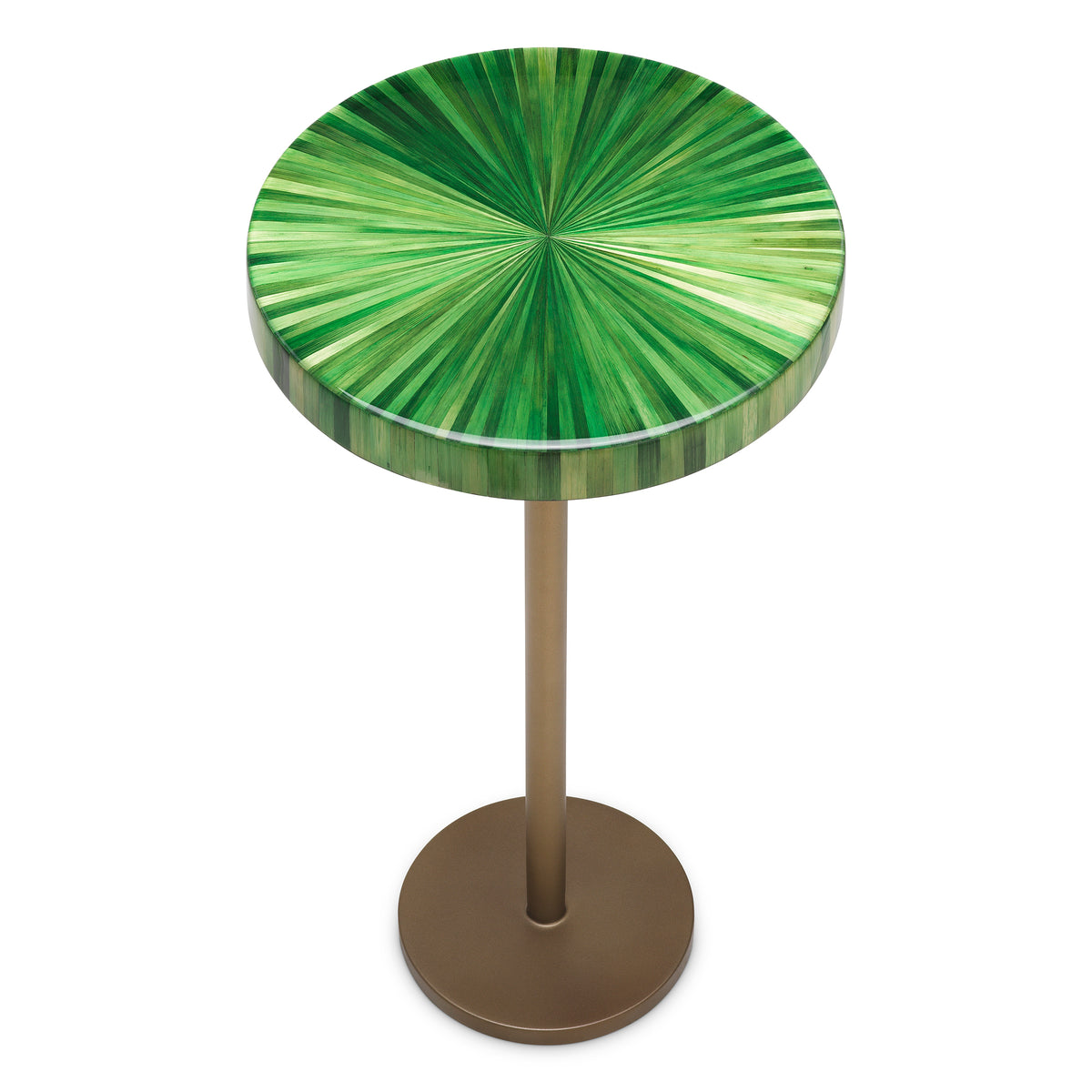 Straw Marquetry Pedestal Side Table Albany | Eichholtzmh.com