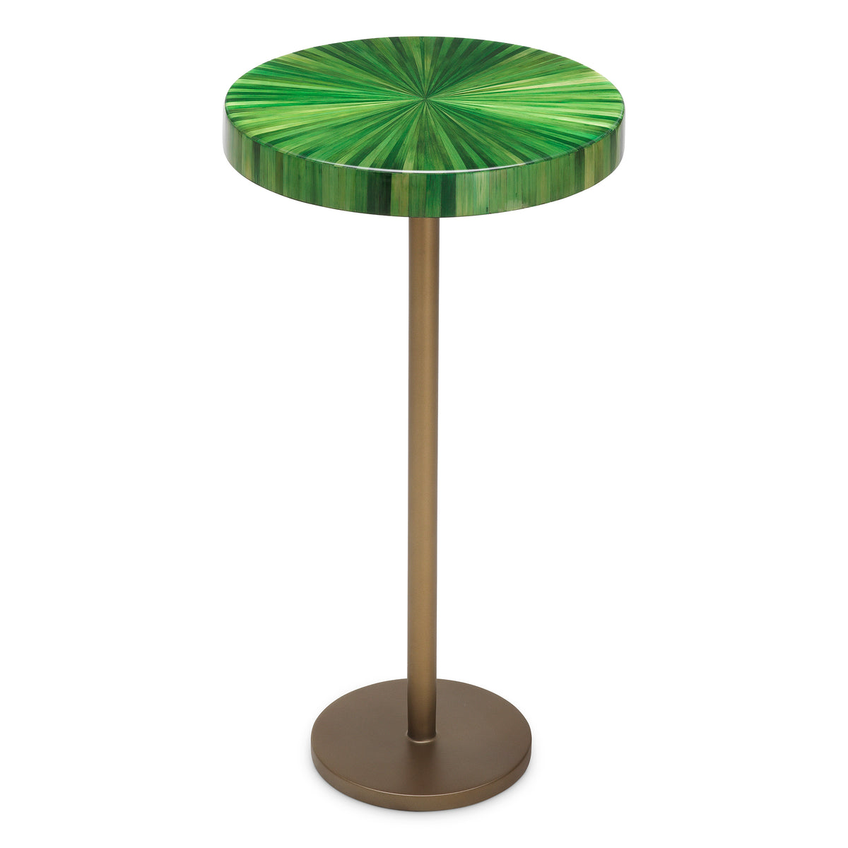 Straw Marquetry Pedestal Side Table Albany | Eichholtzmh.com