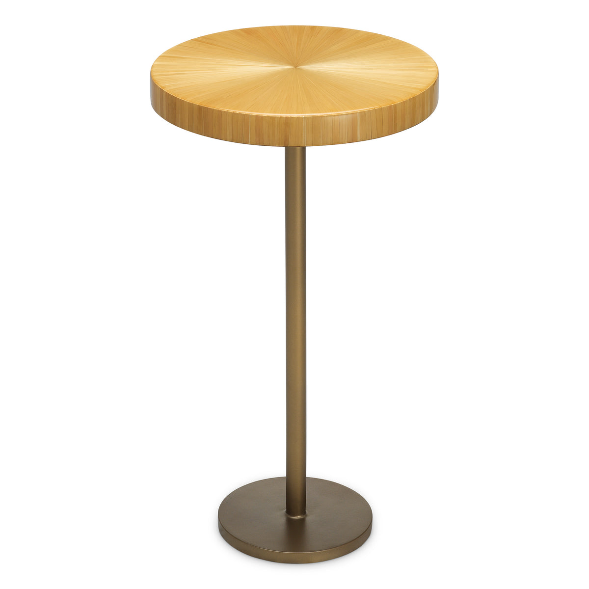 Straw Marquetry Pedestal Side Table Albany | Eichholtzmh.com
