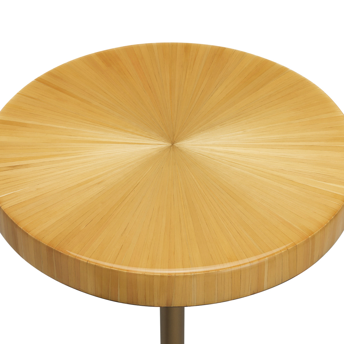 Straw Marquetry Pedestal Side Table Albany | Eichholtzmh.com