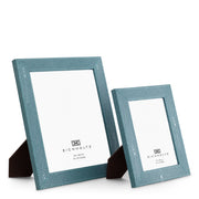 Blue Shagreen-Look Picture Frames (2) Scaleo | Eichholtzmh.com