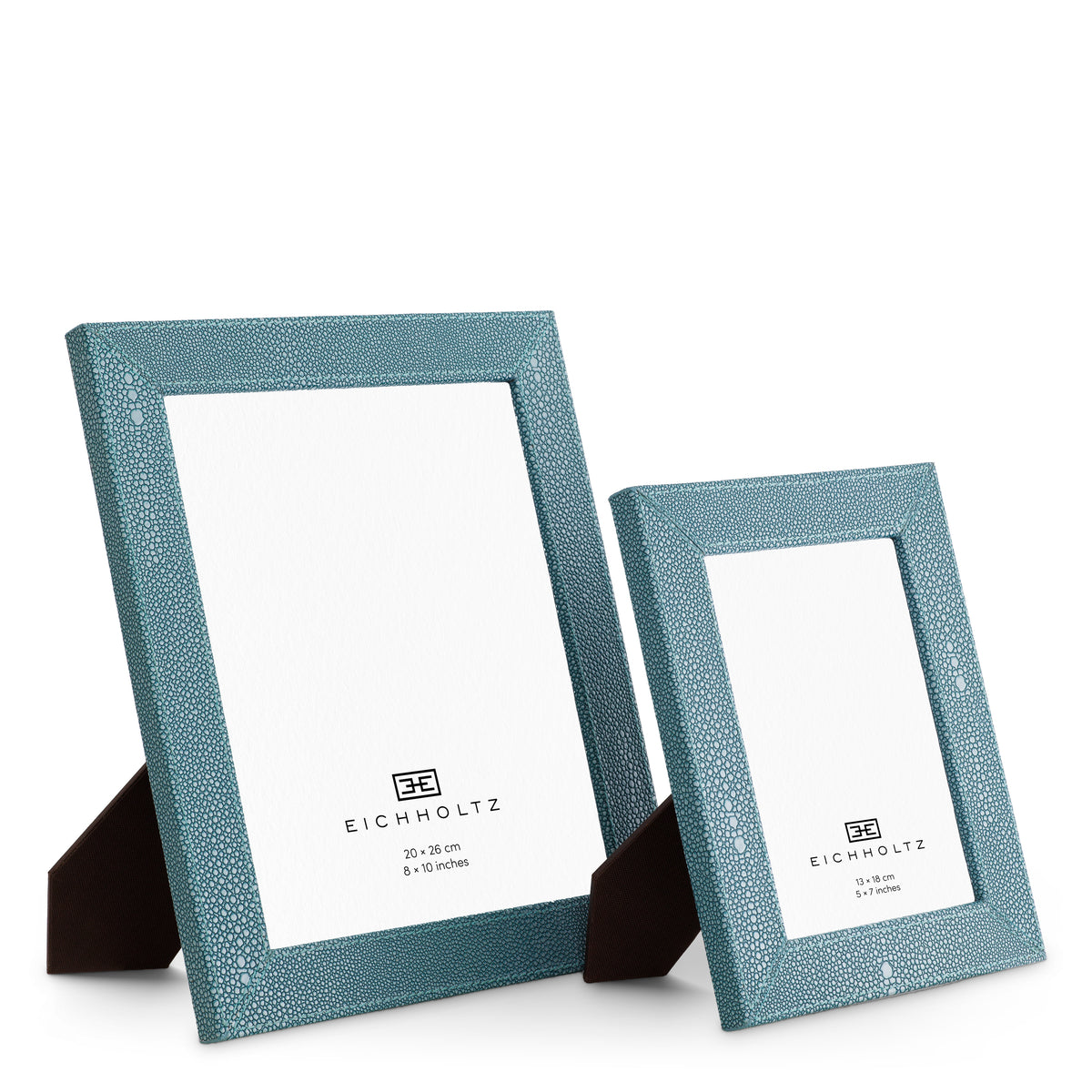 Blue Shagreen-Look Picture Frames (2) Scaleo | Eichholtzmh.com