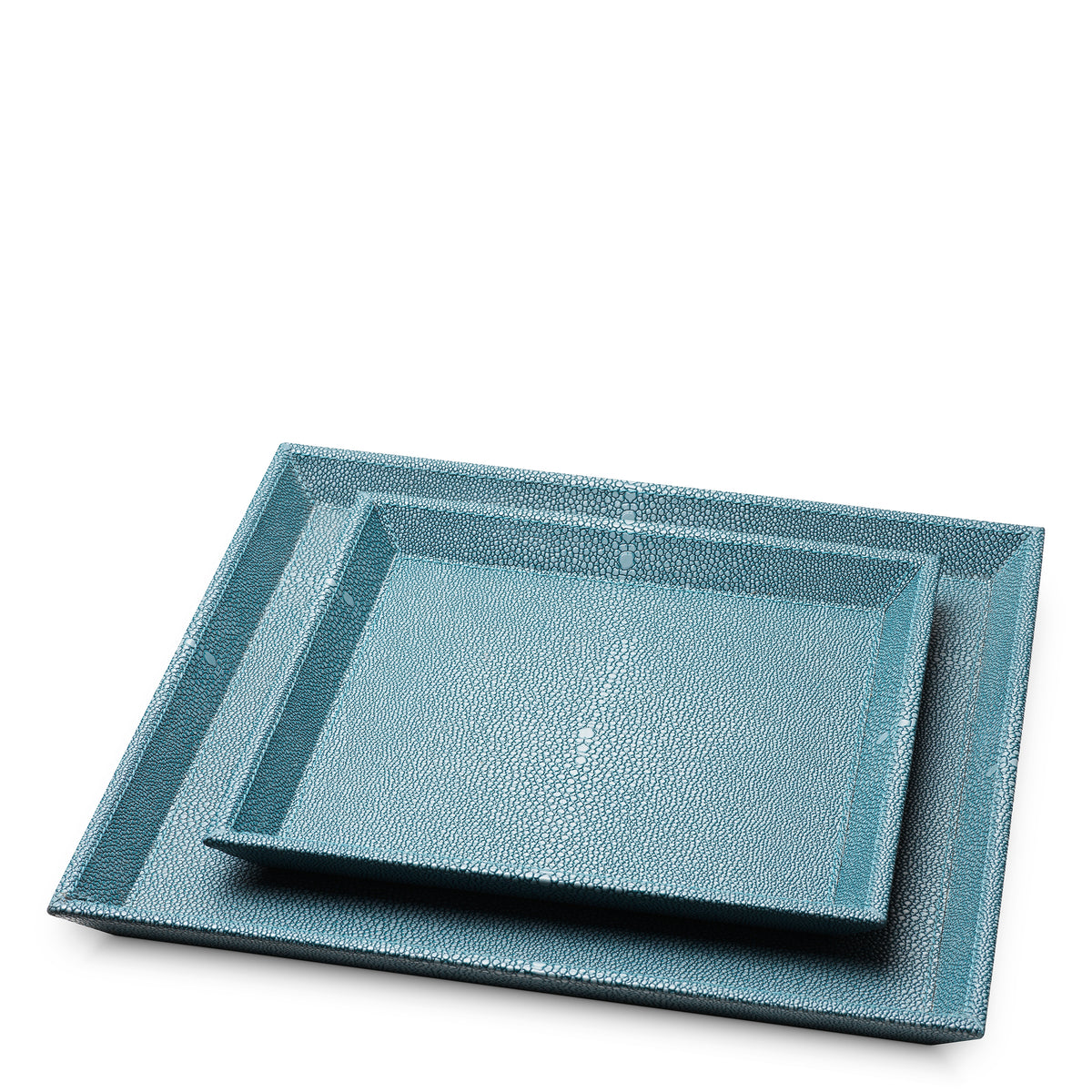Blue Shagreen-Look Desk Tray Scaleo | Eichholtzmh.com