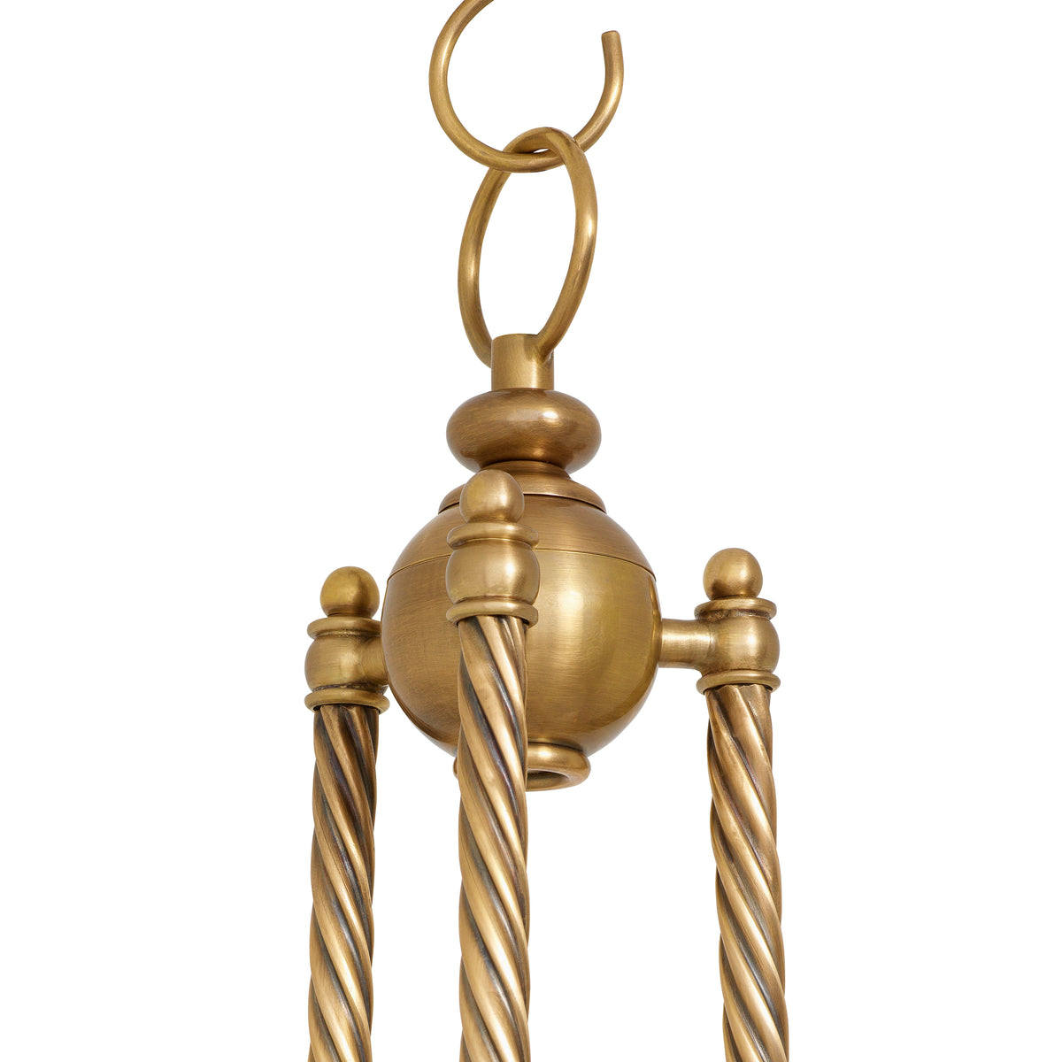 Twisted Vintage Brass Chandelier Vienna | Eichholtzmh.com